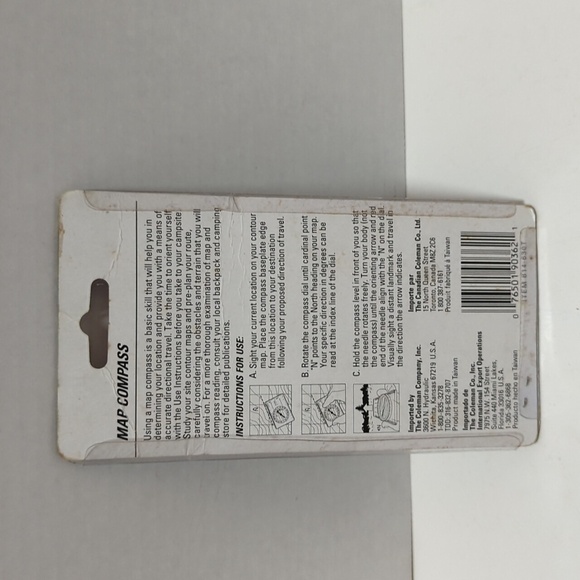 Coleman Liquid Filled Map - Vintage New in Package - Picture 2 of 3